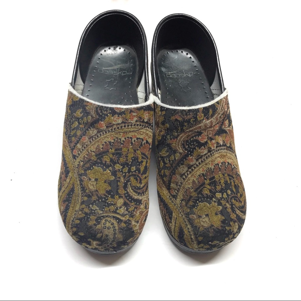 Dansko Velvet Tapestry Professional Clogs 38